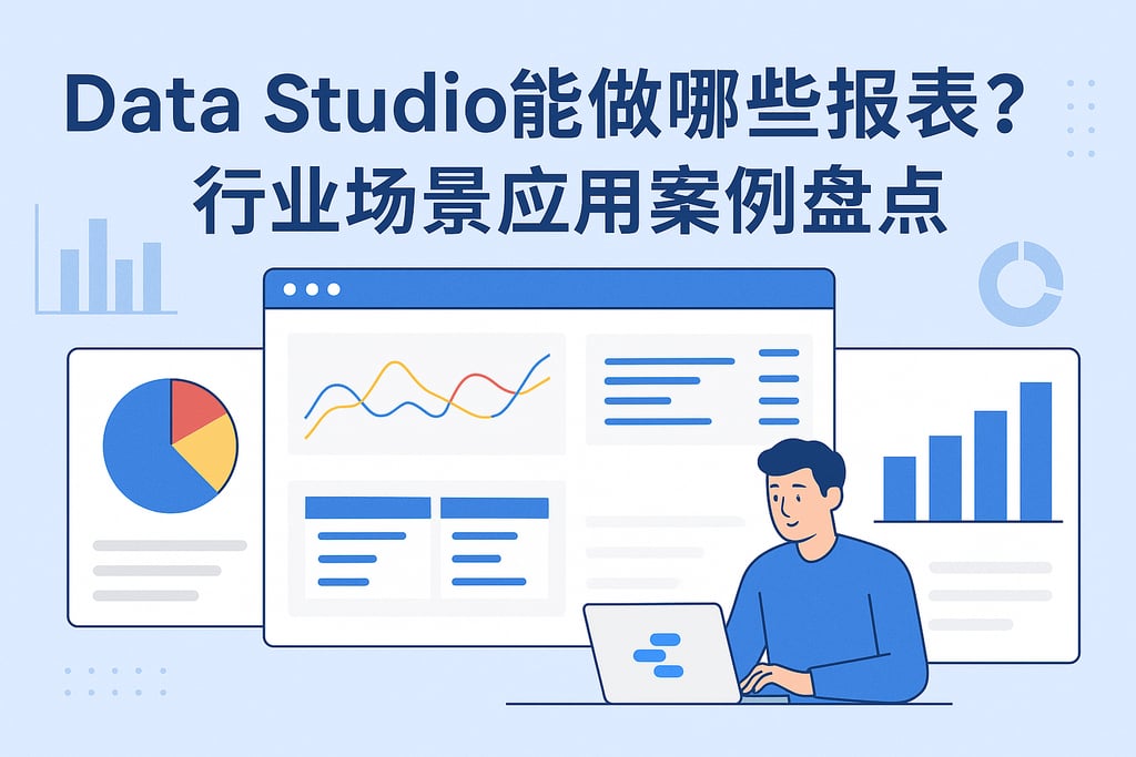 Data Studio能做哪些报表？行业场景应用案例盘点
